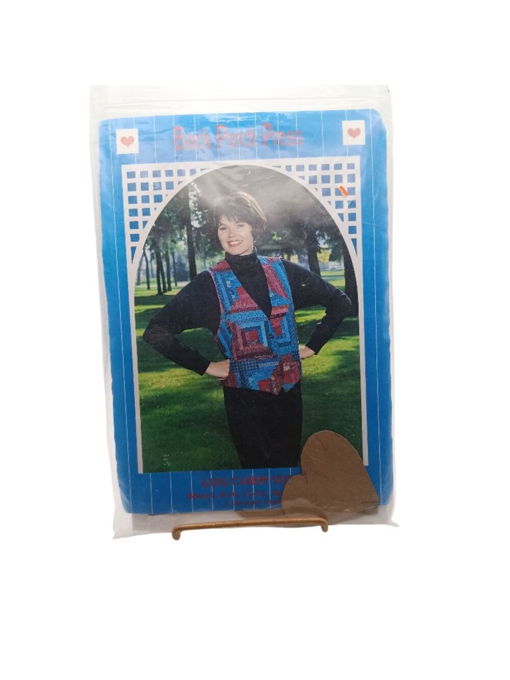 Log Cabin Vest Sewing Pattern By Back Porch Press Sizes 6-18 Vintage Design